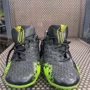 Adidas Men's Black and Green Predator Soccer Cleats